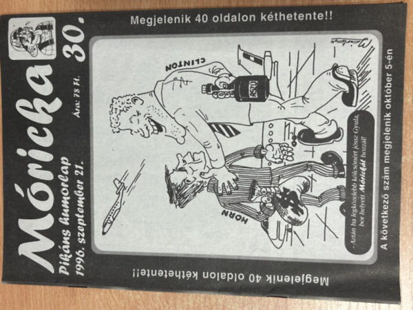 Móricka 30 - 1996. szeptember