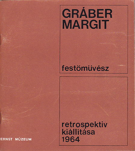 Grber Margit festmvsz retrospektv killtsa 1964