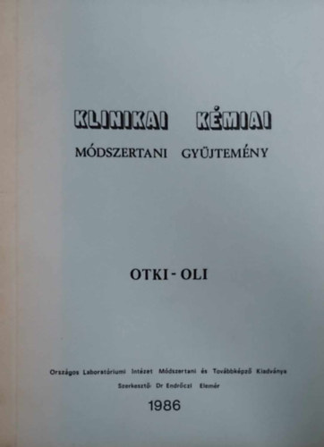 Otki-Oli - Klinikai kmiai mdszertani gyjtemny