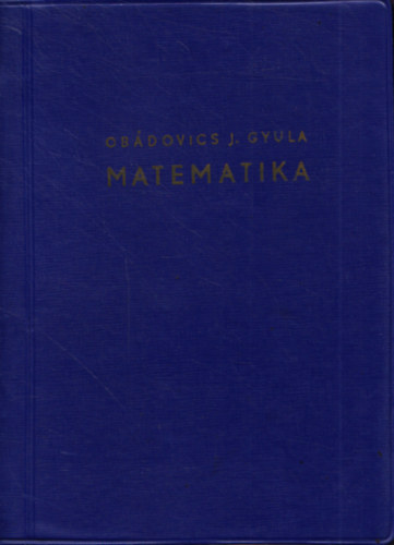 Obdovics J. Gyula - Matematika (Obdovics)