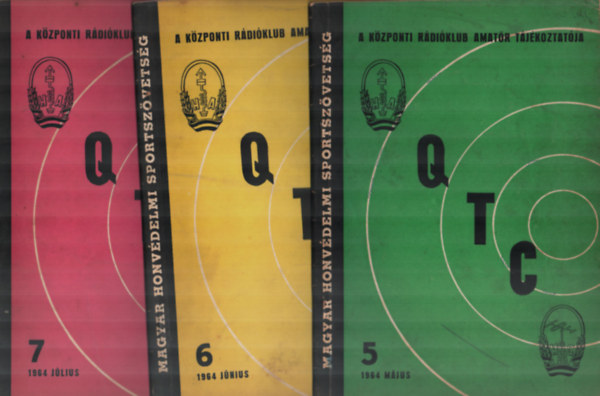 Szekeres Ferenc - A Kzponti Rdiklub Amatr Tjkoztatja. - Q T C - 1964/5, 6, 7, 8, 11. szmok egytt.