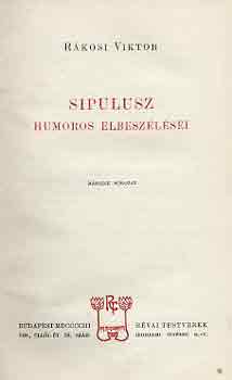 Rkosi Viktor - Sipulusz humoros elbeszlsei II.