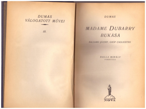 Alexandre Dumas - Madame Dubarry bukása