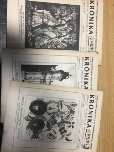 3 db. Krnika - Irodalmi, trtnelmi s mvszeti szemle - 12. vfolyam 1. szm, 3. szm, 4. szm