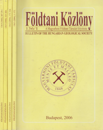 Csszr Gza - Fldtani Kzlny 2006/1-4 (Teljes vfolyam)