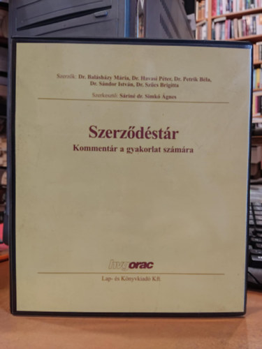 Srin dr. Simk gnes - Szerzdstr - Kommentr a gyakorlat szmra (HVG ORAC)