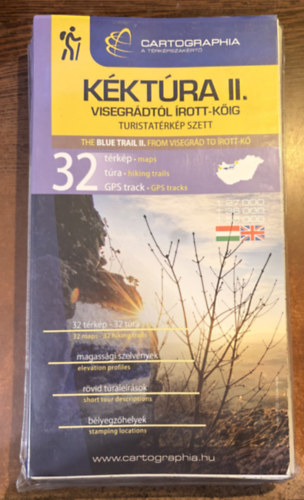 Kéktúra II. turistatérkép szett - Dunántúl, Nyugat-Magyarország: Visegrád-Írott kő
