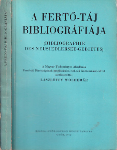 L�szl�ffy Woldem�r - A Fert�-t�j bibliogr�fi�ja