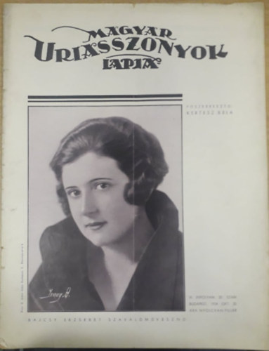 Kertsz Bla  (szerk.) - Magyar Uriasszonyok Lapja XI. vfolyam 30. szm - 1934. oktber 20.