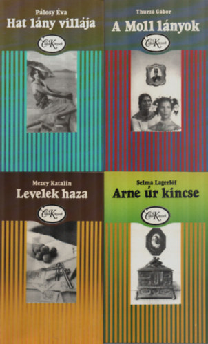 Thurzó Gábor, Mezey Katalin, Selma Lagerlöf Pálosy Éva - 4 db Csíkos könyv együtt: Arne úr kincse, Levelek haza, A Moll lányok, Hat lány villája.