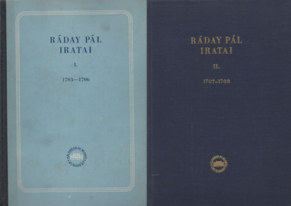 Benda; Esze; Maksay; Pap  (szerk.) - Rday Pl iratai I-II.