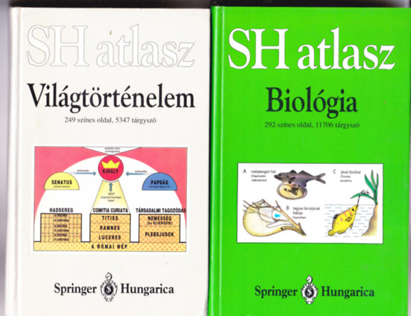 W. Hilgemann H. Kinder Gnter Vogel Harmut Angermann - SH atlasz - 2db.: Biolgia + Vilgtrtnelem