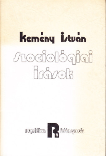 Kemény István - Szociológiai írások
