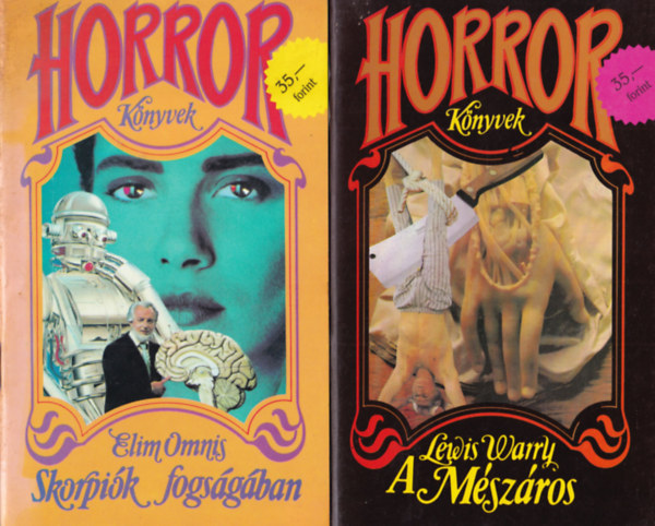 5db a Horror könyvek sorozatból