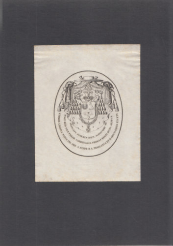 Ex Libris - Scitovszky Jnos (1785-1866) (eredeti nyomat)