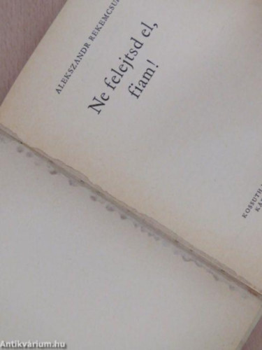 Alekszander Rekemcsuk - Ne felejtsd el, fiam!