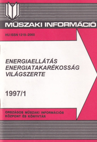 Peth Etelka - Energiaellts, energiatakarkossg - Vilgszerte 1997. 1