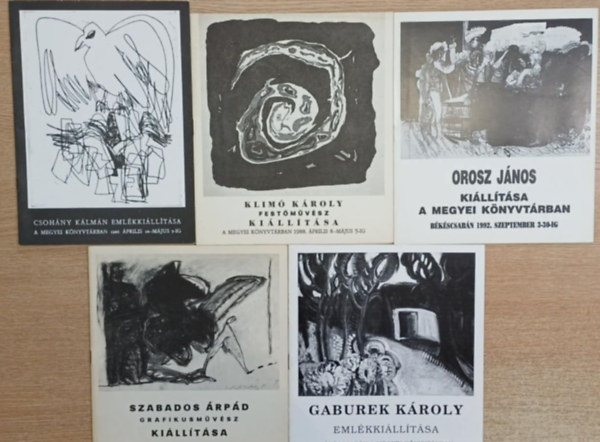 5 db fest�szeti kalat�gus