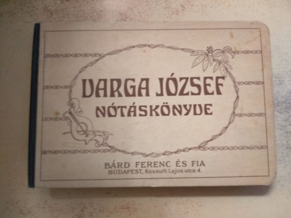 Varga József nótáskönyve