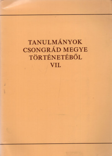 Bodnr Bla dr. - Hdmezvsrhelynek s krnyknyek fldrajzi nevei (Tanulmnyok Csongrd megye trtnetbl VII.)