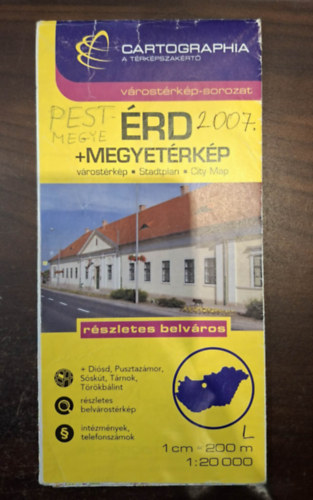 Érd várostérkép - Pest megye térkép - 1:20000 - 1:20 000