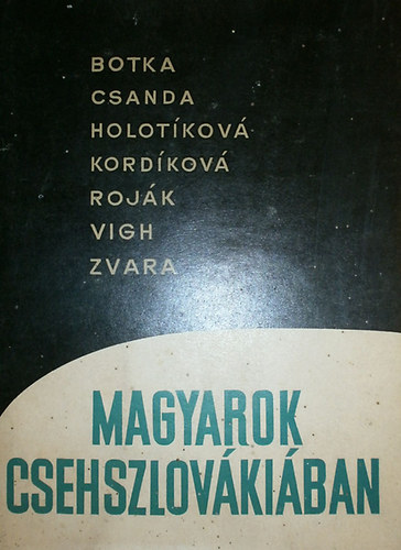 T�bb szerz� - Magyarok Csehszlov�ki�ban