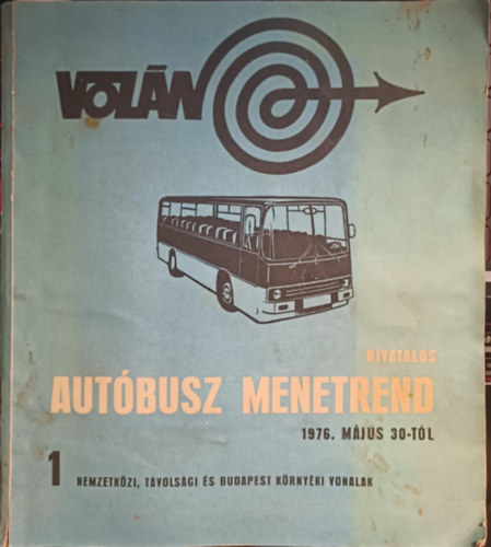 Hivatalos autbusz menetrend 1976. mjus 30-tl