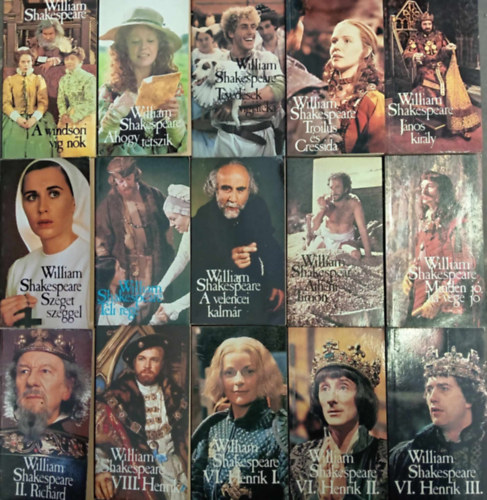 William Shakespeare - BBC Shakespeare knyvcsomag (13 m 15 ktetben): A winsori vg nk / Ahogy tetszik / Tvedsek vgjtka / Troilus s Cressida / Jnos kirly / Szeget szeggel / Tli rege / A velencei kalmr / Athni Timon / Minden j, ha a vge j