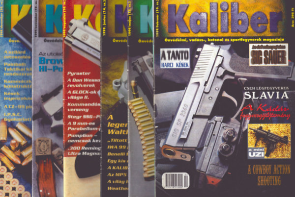 Kalmr Zoltn  (fszerk.) - Kaliber 1999/2., 5., 6., 8. 11., 12. szmok (6 db)