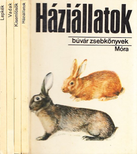 3 db k�tet a B�v�r Zsebk�nyvek sorozatb�l: H�zi�llatok + Vadak + Kiseml�s�k