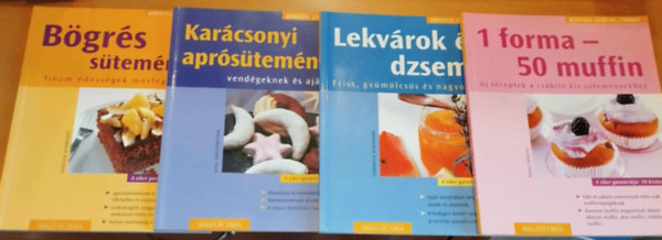 Gina Greifenstein, Radu Spaeth, Christa Schmedes Cornelia Schinharl - 4 db K�nnyen, gyorsan, finomat: 1 forma - 50 muffin + B�gr�s s�tem�nyek + Kar�csonyi apr�s�tem�nyek + Lekv�rok �s dzsemek