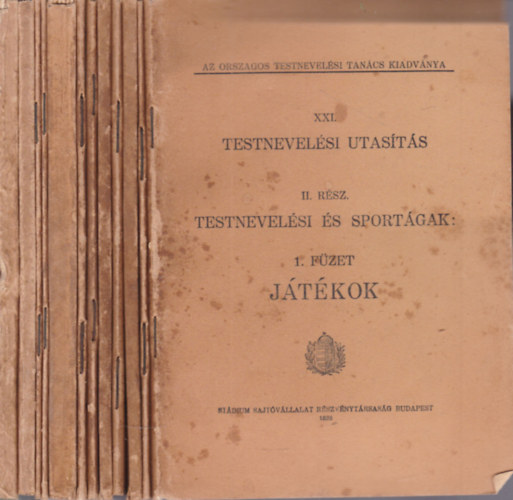 Testnevel�si utas�t�s II. r�sz, 1-12. f�zet