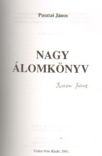 Pusztai Jnos - Nagy lomknyv II.