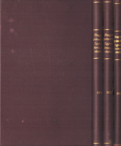 Zsinka Ferenc - Magyar protestáns egyháztörténeti adattár 1927. XI. évfolyam - 1928. XII. évfolyam - 1929. XIII. évfolyam (3 db)