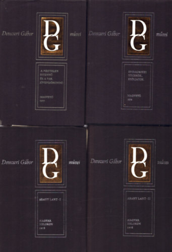 Devecseri G�bor - 4 db Devecseri G�bor ( 3 m� 4 k�tetben) : Epidauroszi t�csk�k, sz�ljatok+ A meztelen istenn� �s a vak j�vend�mond�+ Arany lant I-II.