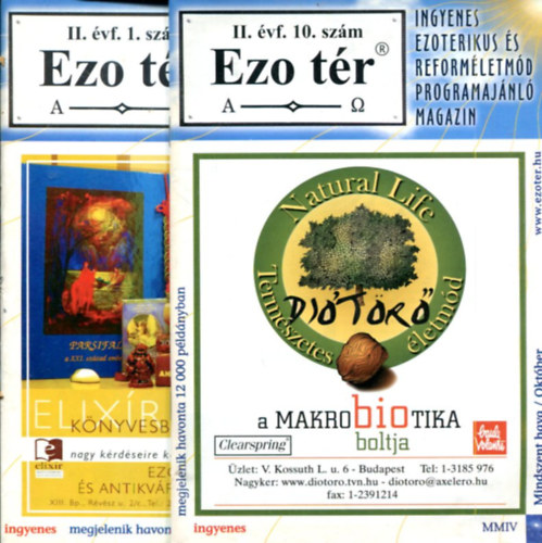 Mái Attila - Ezo tér - ezoterikus magazin (2 db)