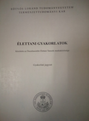 Szerk.: Kukorelli Tibor-Vilgi Ildik - lettani gyakorlatok (gyakorlati jegyzet)