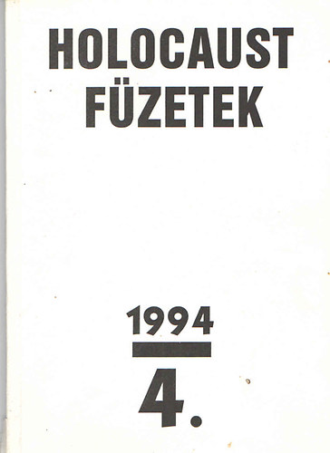 Holocaust fzetek 1994 / 4.