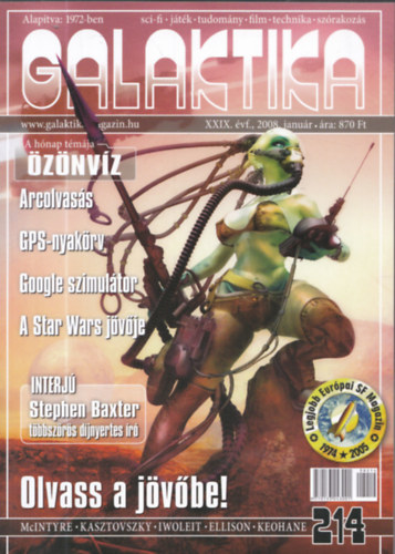 4db Galaktika magazin - 2008/1, 2, 4, 5 (4db lapszám: 214,215,217,218)