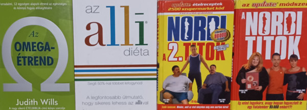 dr.Vgsi Emke , Schobert Norbert Judith Wills (szerk.) - Dits knyvek:Az alli dita - Segt 50%-kal tbbet fogynod + Az Omega-trend + A Norbi titok + Norbi - A 2. titok (4 m)