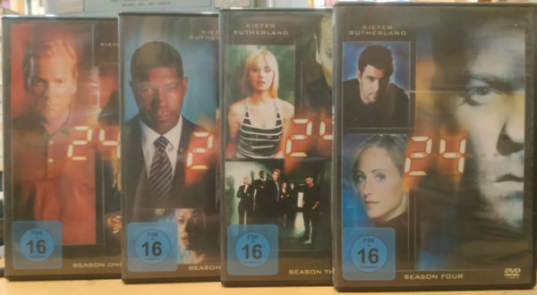 Kiefer Sutherland - 24 - Season One, Two, Three, Four (A Teljes I-IV. �vad)(24 DVD)