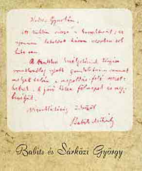 Babits és Sárközi György: Levelek, tanulmányok