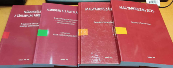 Novky Erzsbet Vizi E. Szilveszter - Gazdasgi s Szocilis Tancs 1-4.: Elmunklatok a trsadalmi prbeszdhez; A modern llam feladatai; Magyarorszg 2025 I-II. (4 ktet)