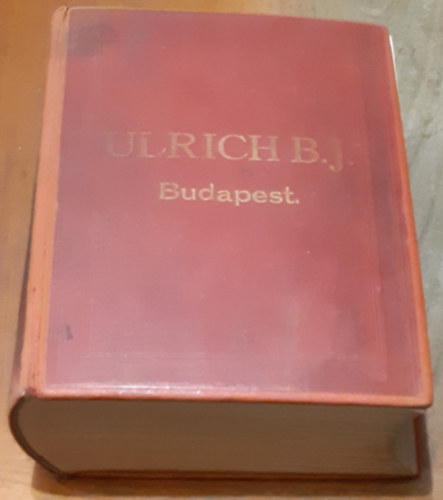 Ulrich B.J. �rjegyz�k 1914 - Mindennem� cs�vek, l�gszesz-, viz-�s g�zvezet�ki f�lszerel�sek, szersz�mok �s m�szaki cikkek rakt�ra