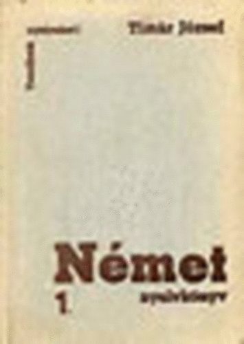 Tim�r J�zsef - N�met  nyelvk�nyv 1-2