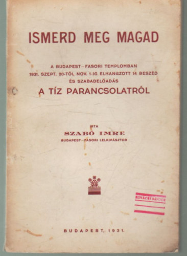Szab� Imre - Ismerd meg magad
