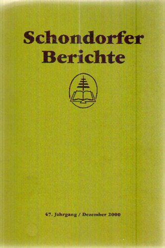 Dr. Rolf Mantler - Schondorfer Berichte 47. Jahrgang/Dezember 2000