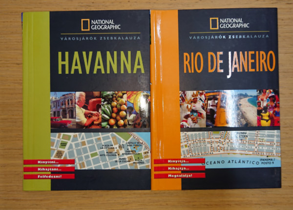 2 National Geograpchic útikönyv Latin-Amerikába készülőknek: Havanna + Rio de Janiero