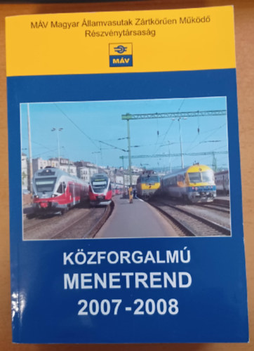 Közforgalmú menetrend 2007-2008