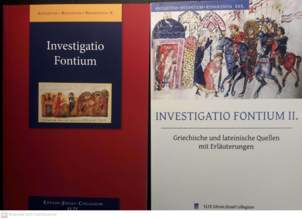 Horv�th Laszl� - Investigatio fontium + Investigatio fontium II.(griechische und lateinische Quellen mit Erl�uterungen) ( 2 k�tet )